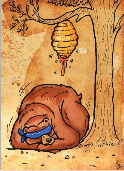 آتش بس روسی!/کاریکاتور