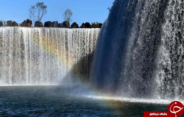 زیباترین آبشار مصنوعی چین/عکس