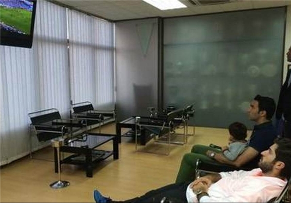 نکونام و انصاری‌فرد تماشاگر دیدار اوساسونا + عکس