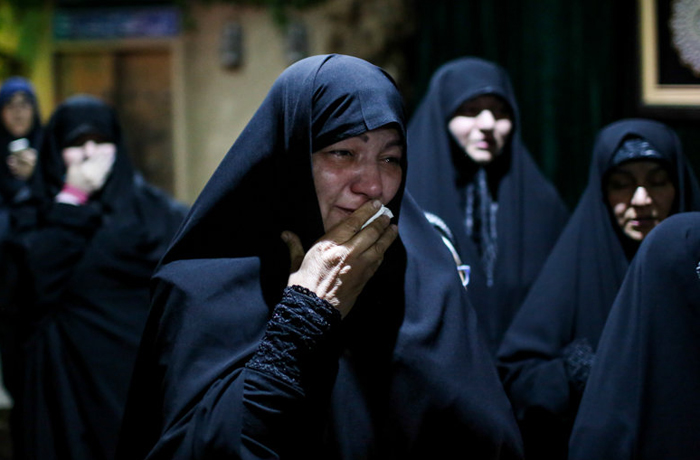 (تصاویر) وداع با پیکر شهید همدانی