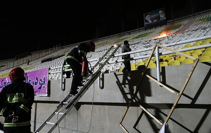 (تصاویر) تشنج پس از دیدار استقلال و فولاد