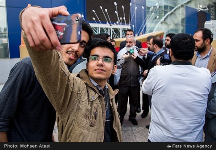 عکس سلفی با سردار نقدی