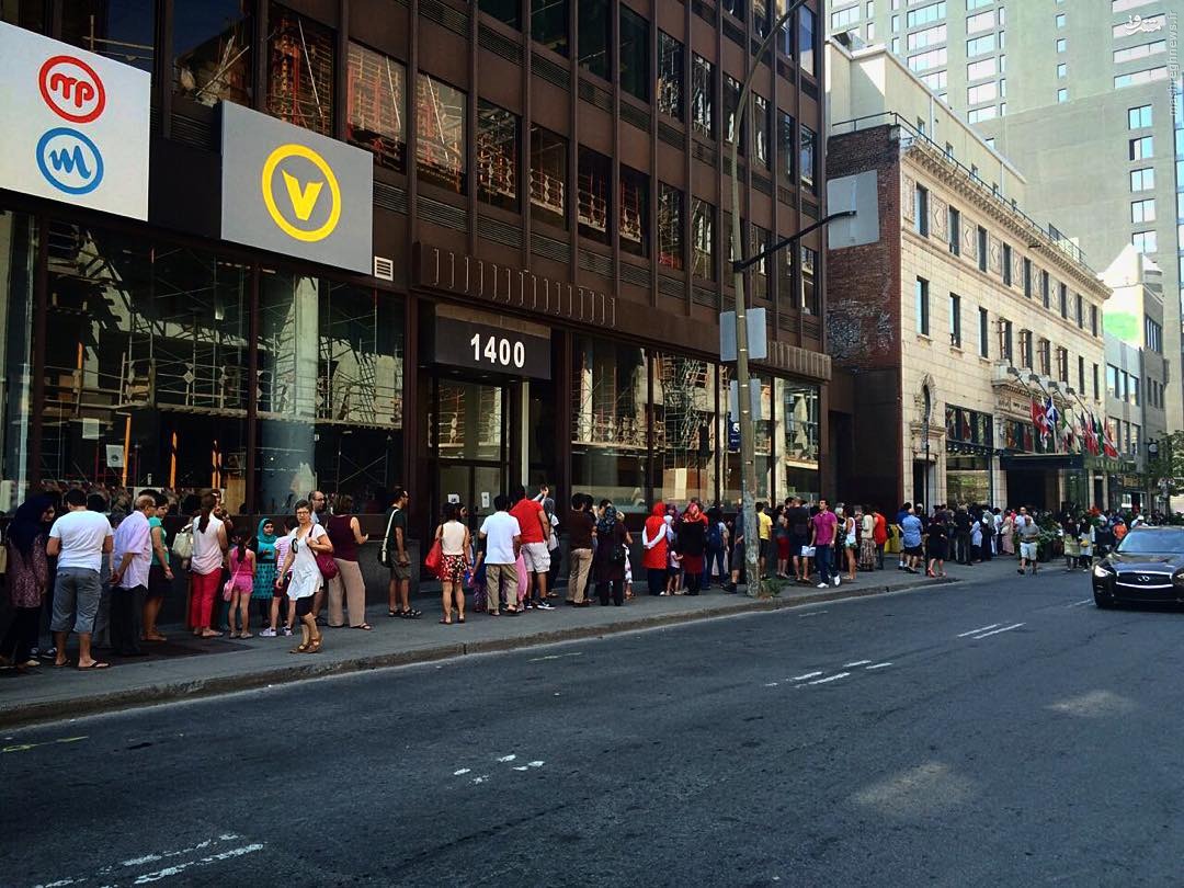 عکس/ صف سینما در مونترال برای خرید بلیط فیلم محمد(ص)