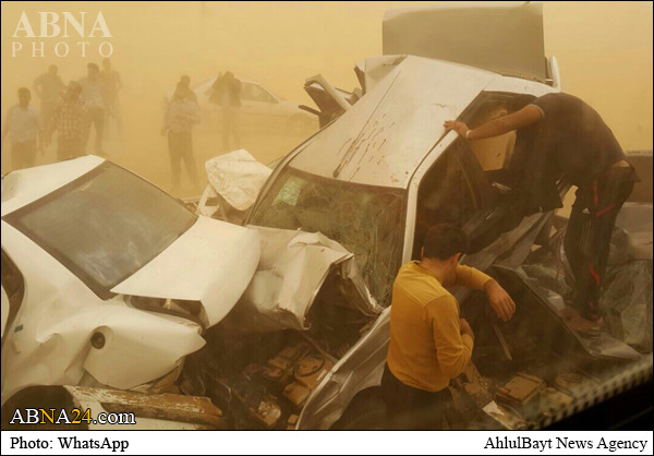 تصادف شدید رانندگی در اهواز/تصاویر