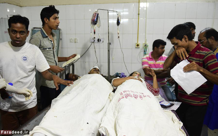 (تصاویر) بمب‌گذاری داعش میان عزادران بنگلادشی