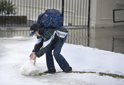 بارش برف بهاری در کالیفرنیا آمریکا/عکس