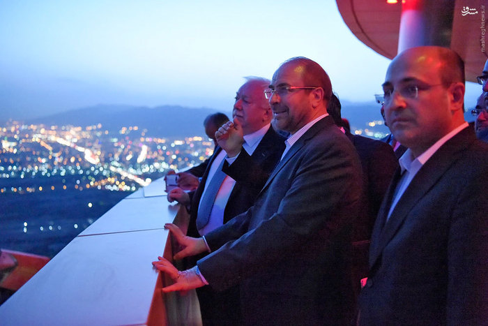 قالیباف و شهردار وین در بازدید از برج میلاد/ عکس