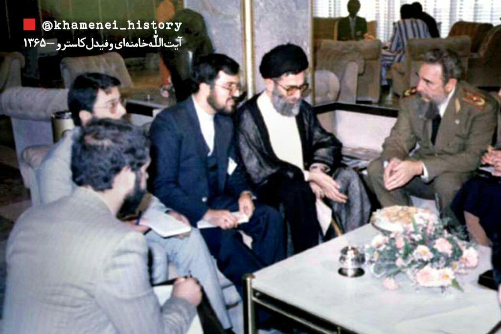 گفتگوی رهبر انقلاب و فیدل کاسترو در سال 65/عکس