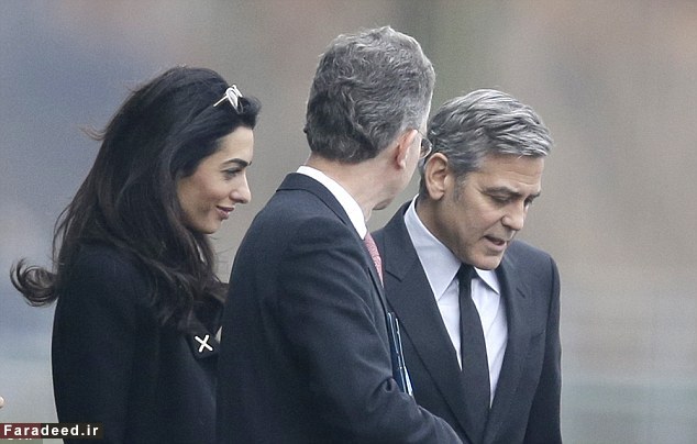 عکس/ دیدار جرج كلونی با مركل برای حمايت از پناهندگان