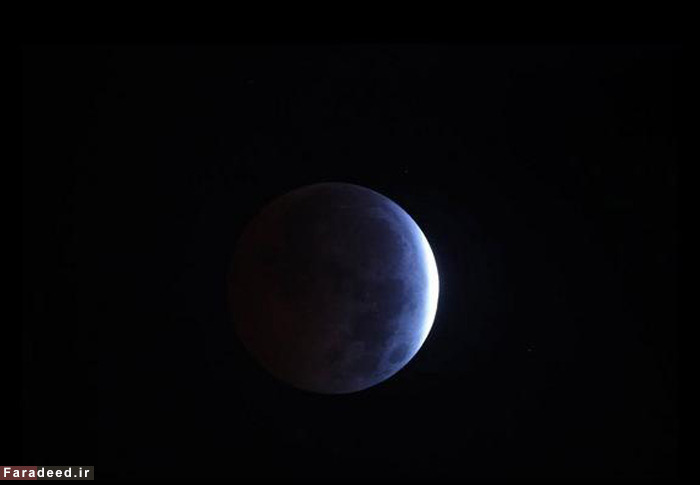 (تصاویر) ماه‌گرفتگی منحصر به فرد