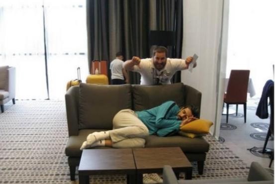 عکس/ خستگی شدید سعید معروف