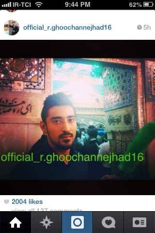 رضا قوچان نژاد در مراسم عزاداري در مشهد