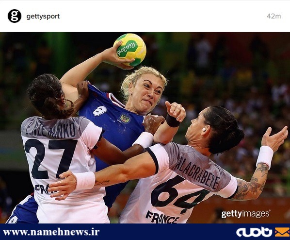 بازیکن منشوری تیم هندبال زنان فرانسه!/عکس