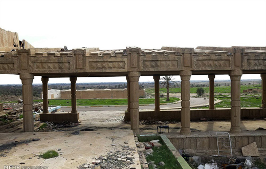 بقایای کاخ همسر صدام در شمال عراق+تصاویر