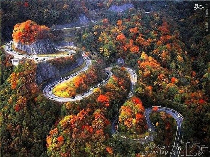 پر پیچ و خم‌ترین جاده‌های ژاپن