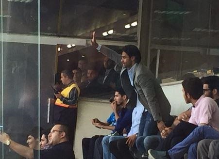 فرهاد مجیدی روی سکوهای آزادی/ عکس