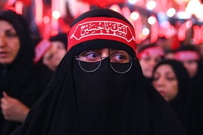 غروب اربعین حسینی در کربلای معلی