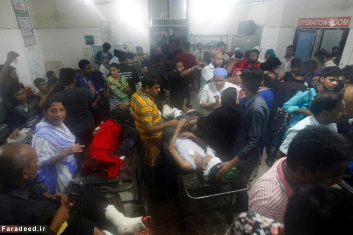 (تصاویر) بمب‌گذاری داعش میان عزادران بنگلادشی