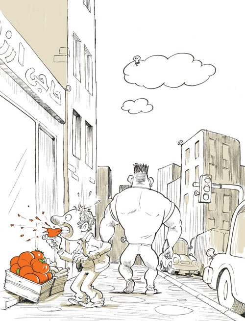 گوجه فرنگی هورمونی! / کاریکاتور