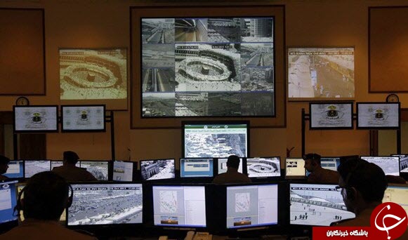 اتاق کنترل امنیتی در مکه+تصاویر