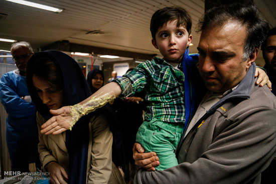عکس: مصدومان چهارشنبه سوری در تهران