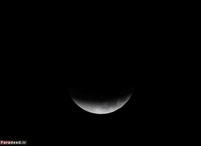 (تصاویر) ماه‌گرفتگی منحصر به فرد