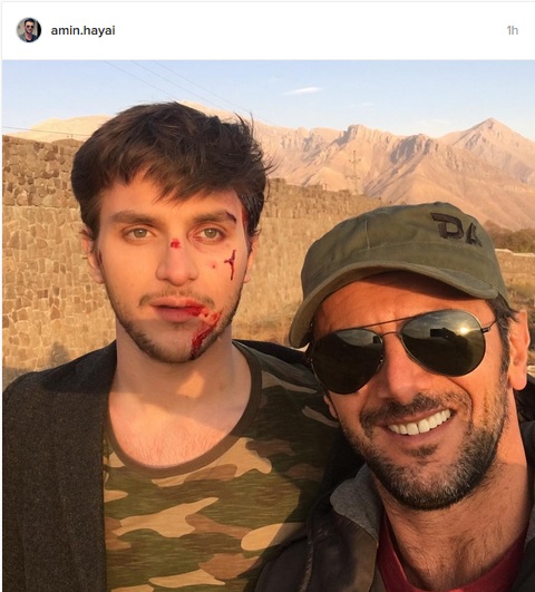 امین حیایی و پسرش در نمایی متفاوت!/عکس