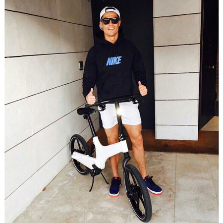 عکس/ دوچرخه جالب کریس رونالدو