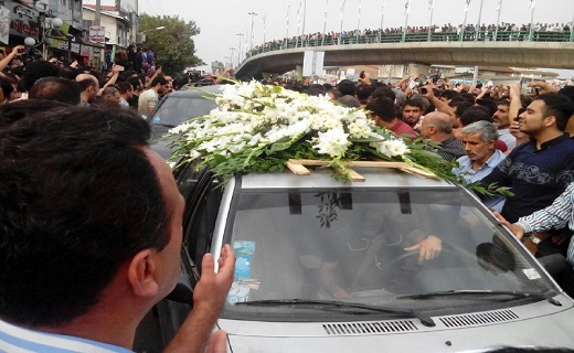 گزارش تصویری از مراسم تدفین هادی نوروزی در بابل