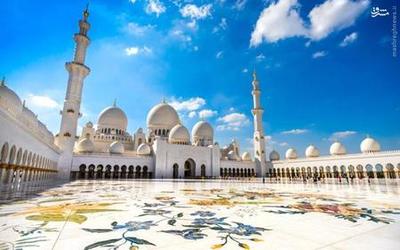 مسجد جامع شیخ زاید واقع در ابوظبی امارات 