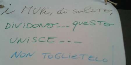 دیوار مهربانی به ایتالیا رسید/عکس