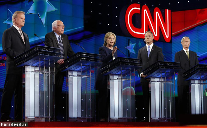 (تصاویر) هیلاری کلینتون در اولین مناظره