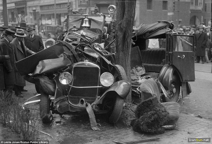 عکـس هایی دیدنـی از تصـادفات ماشیـن در 90 سال پیـش!
