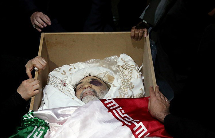 (تصاویر) وداع با پیکر شهید همدانی