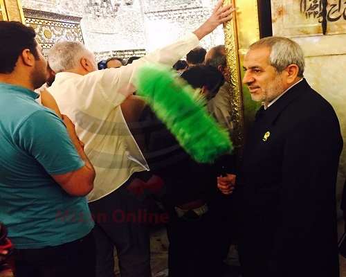 دادستان تهران در کسوت خادمی امام رضا(ع) + عکس