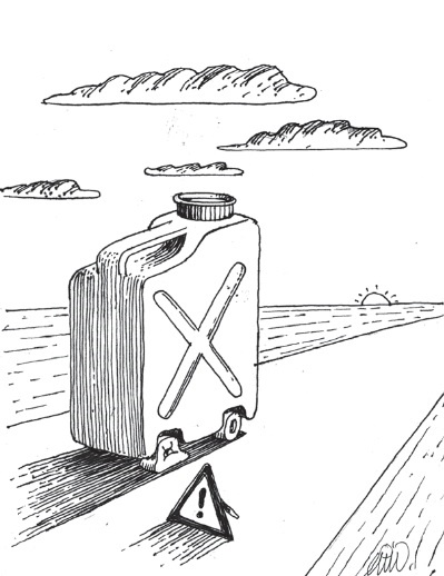 بنزین 400 تومانی!/ کاریکاتور