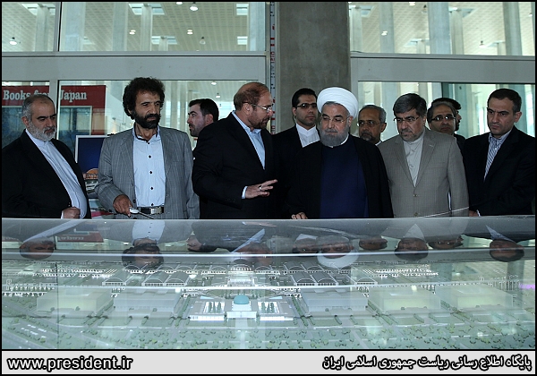 توضیح قالیباف به روحانی درباره شهر آفتاب/ عکس