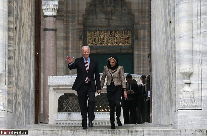 تصاویر/ جو بایدن و همسرش در مسجد