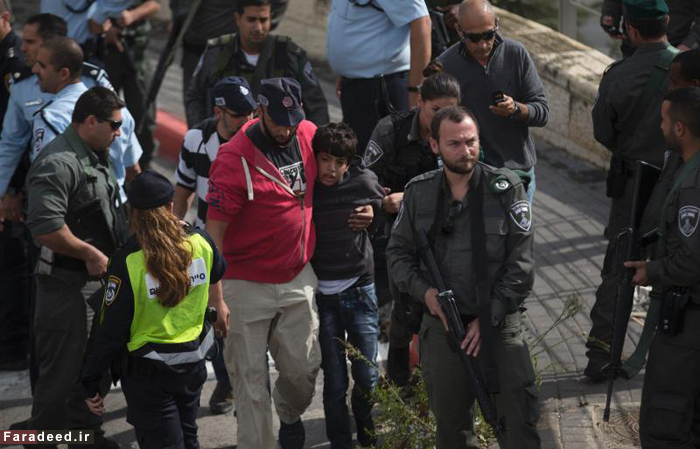 (تصاویر) بازداشت دو نوجوان شجاع فلسطینی