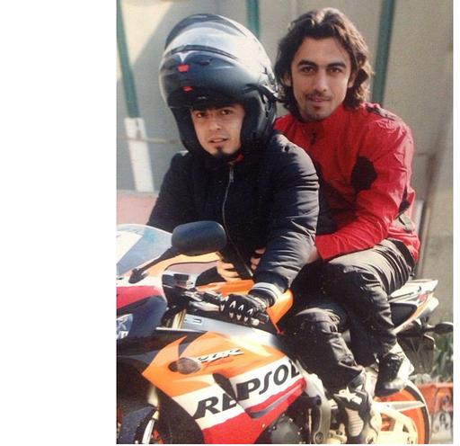 مهدی رحمتی ترک موتور زیبای امیرآبادی+عکس