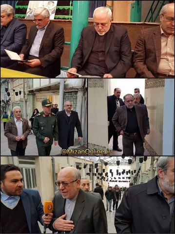 اعضای هیئت دولت در راه جماران/عکس