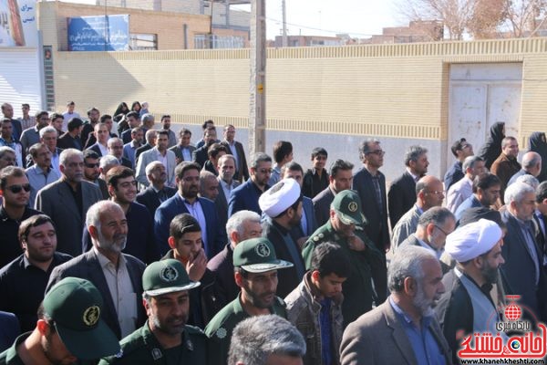 پیکر حجت الاسلام پور محمدی در رفسنجان تشییع و خاکسپاری شد 