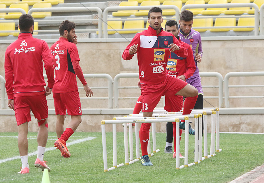 تصاویری از تمرینات پرسپولیس در غیاب ملی‌پوشان