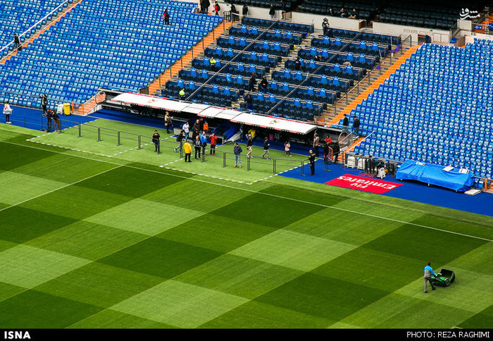 زمین چمن فوق العاده سانتیاگو برنابئو/ عکس