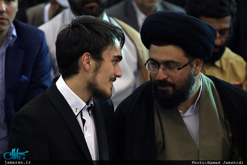 سیداحمد خمینی درکنار عمویش/ عکس