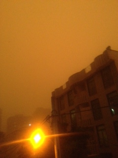 طوفان تهران از نمایی دیگر/ عکس