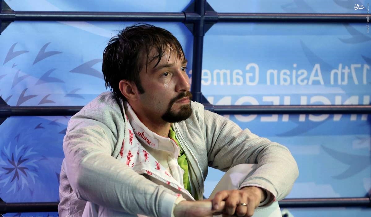 عکس/حال شمشیرباز ایرانی بعدازشکست