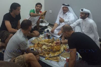 منتظري در ضيافت شام سرمربي ام‌صلال(عکس)