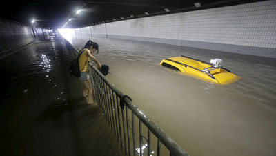 باران سنگین در چین 