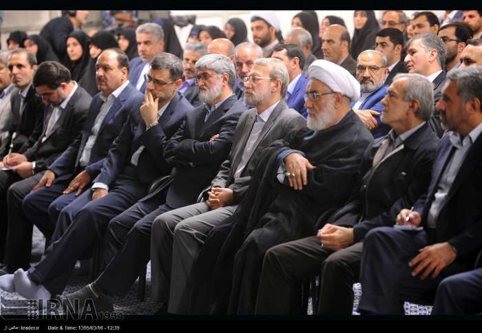 صف اول دیدار نمایندگان با رهبر انقلاب/ عکس